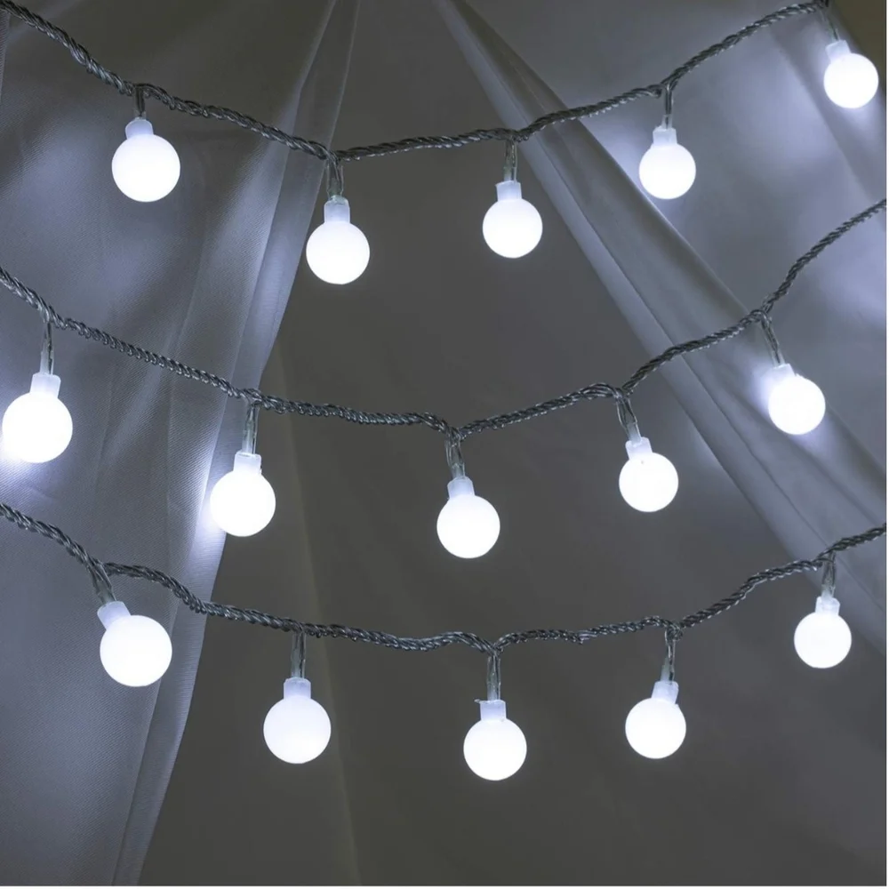 LED String Lights with Remote, Bright White